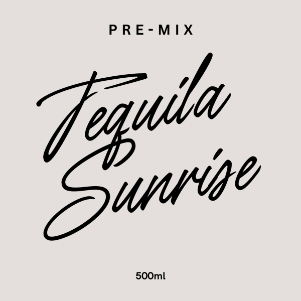 Tequila Sunrise Cocktail Premix
